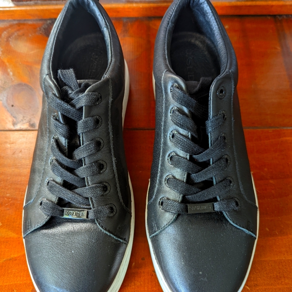 Black Leather Sneaker